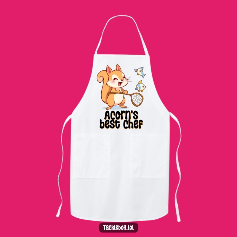 Funny Squirrel Apron: Energetic Kitchen Wear & Humorous Gift