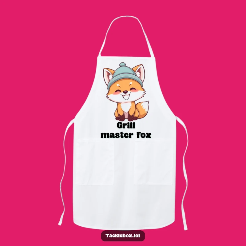 Funny Fox Cub Apron: Dapper Cooking Wear & Humorous Gift