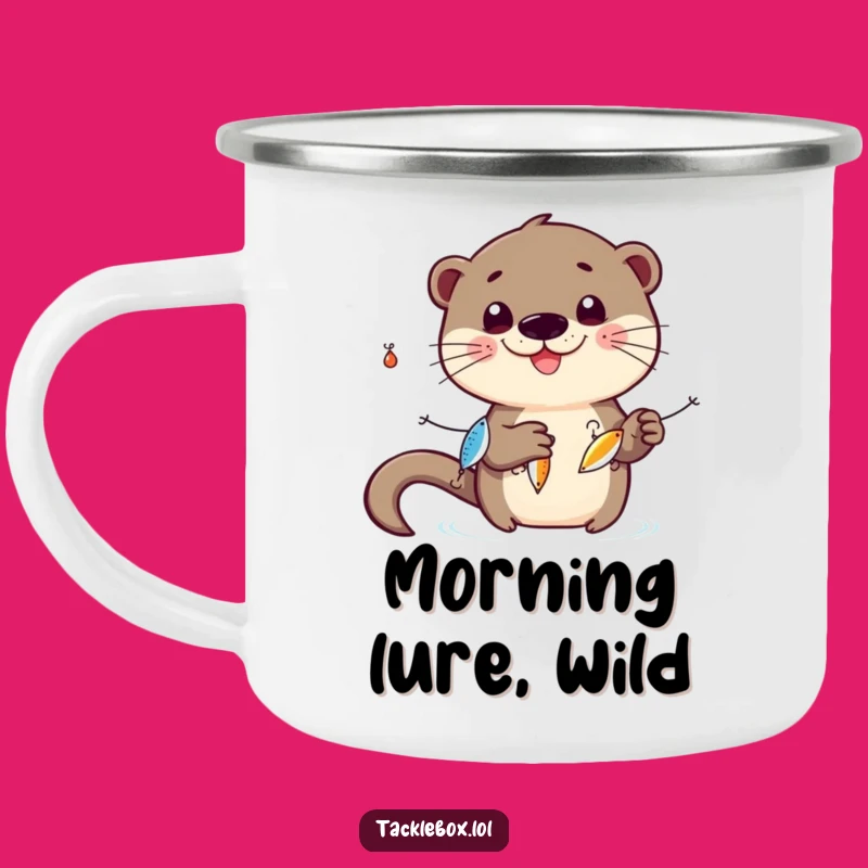 Funny Otter Camping Mug: Durable & Playful Outdoor Drinkware Gift