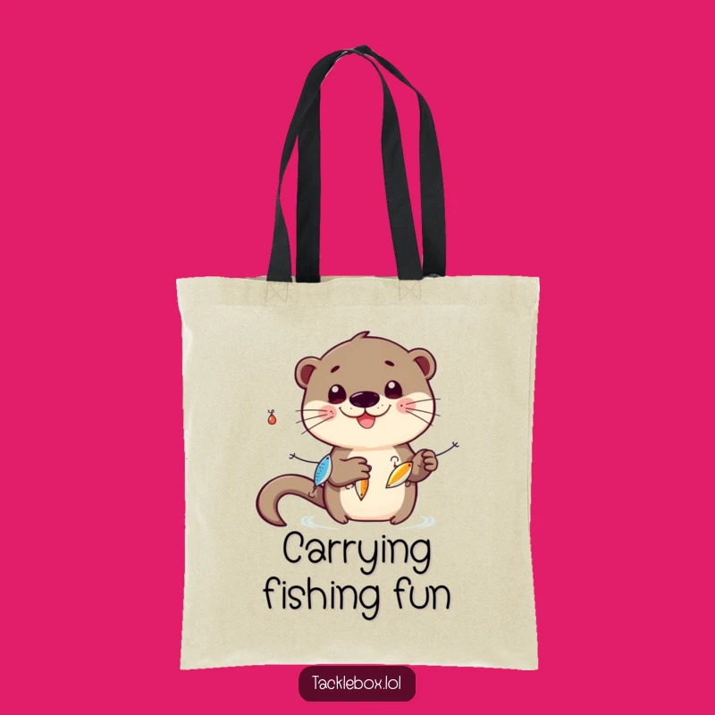 Funny Otter Tote Bag: Playful & Practical Juggling Accessory Gift